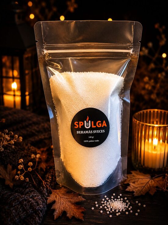 Beramā svece, balta, 160gr