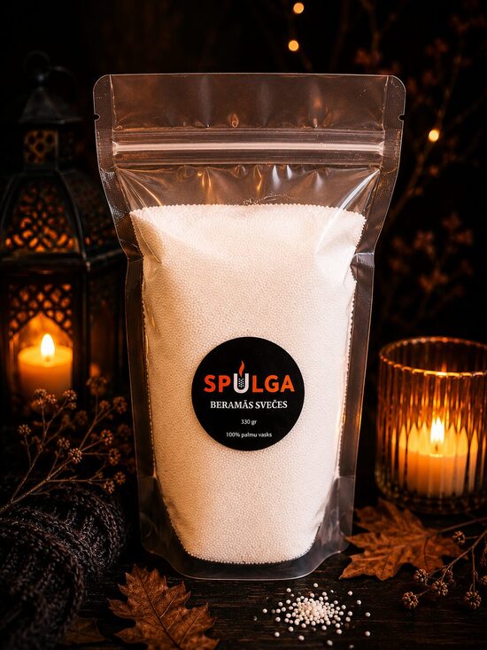 Beramā svece, balta 330 gr